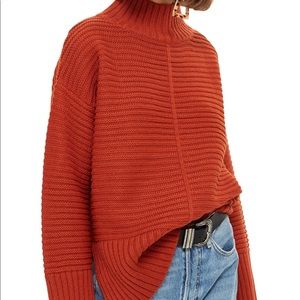 Topshop Mock Neck Sweater